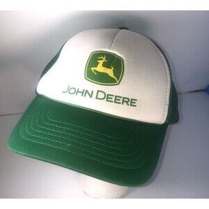 John Deere Vintage  Foam front -Mesh Snap Back Hat  Cap -KC brand